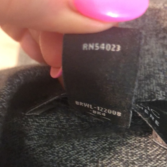 Banana Republic Pima Cotton Cashmere Quarter 1/4 Zip Gray Size Large - Picture 7 of 10